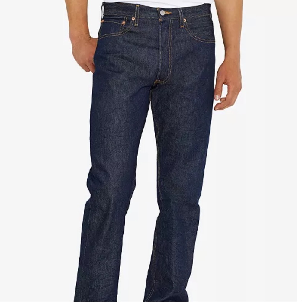 Levi’s 501 red tag dark denim button fly 40 x 34